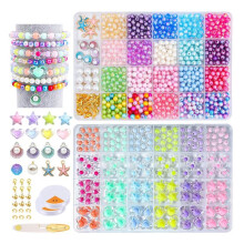 Girls Bracelet Making Kit, 1190PCS Charm Jewelry Set for Kids, DIY Arts and Crafts Birthday Presents