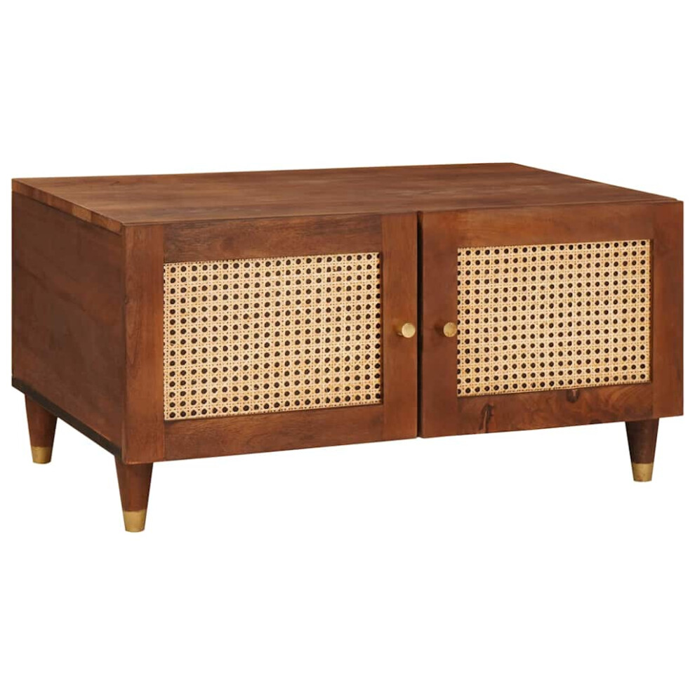 Vidaxl Coffee Table 80 X 50 X 40 Cm Solid Mango Wood