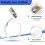 PT100 Temperature Sensor Pipe Superficial Mount Probe Platinum Resistance RTD Thermal Detector ,2m 6