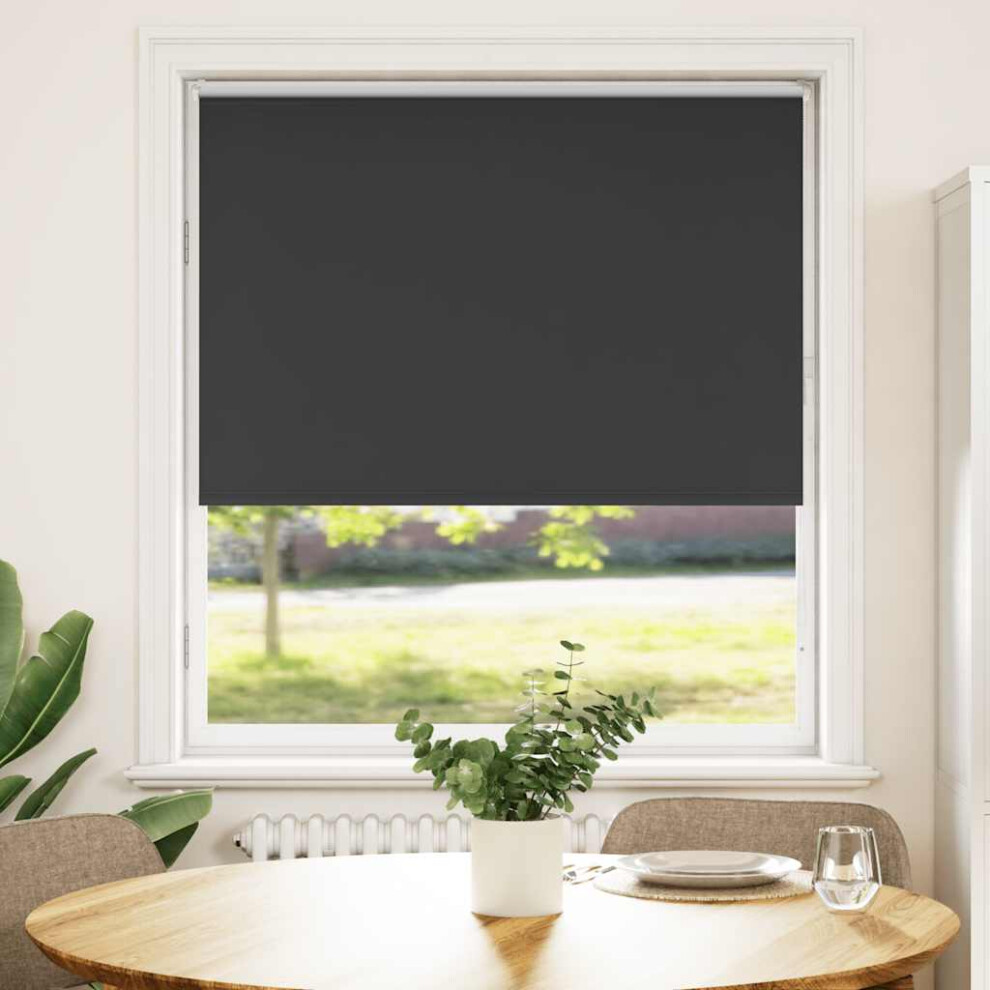 Vidaxl Roller Blind Blackout Black 100X150 Cm Fabric Width 95.7 Cm Polyester
