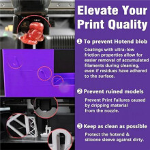 3PK 0.2/0.4/0.6mm MPVD Hotend for X2D /P2S /H2D /H2C /H2S Print Anti-Stick Nozzle for A1mini A1 Hotend
