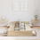 VidaXL vidaXL Storage Bed Frame Sonoma Oak 120 x 190 cm Engineered Wood 4