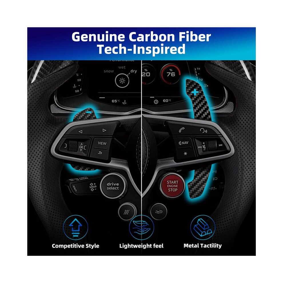 Carbon Fiber Steering Wheel Magnetic Paddles Shifter For B8 A1 A3 A5 Rs3 Rs4 Rs5 Rs6 Rs7 S3 S4 S5 A4l A6l Q3 Q5 6033139152825