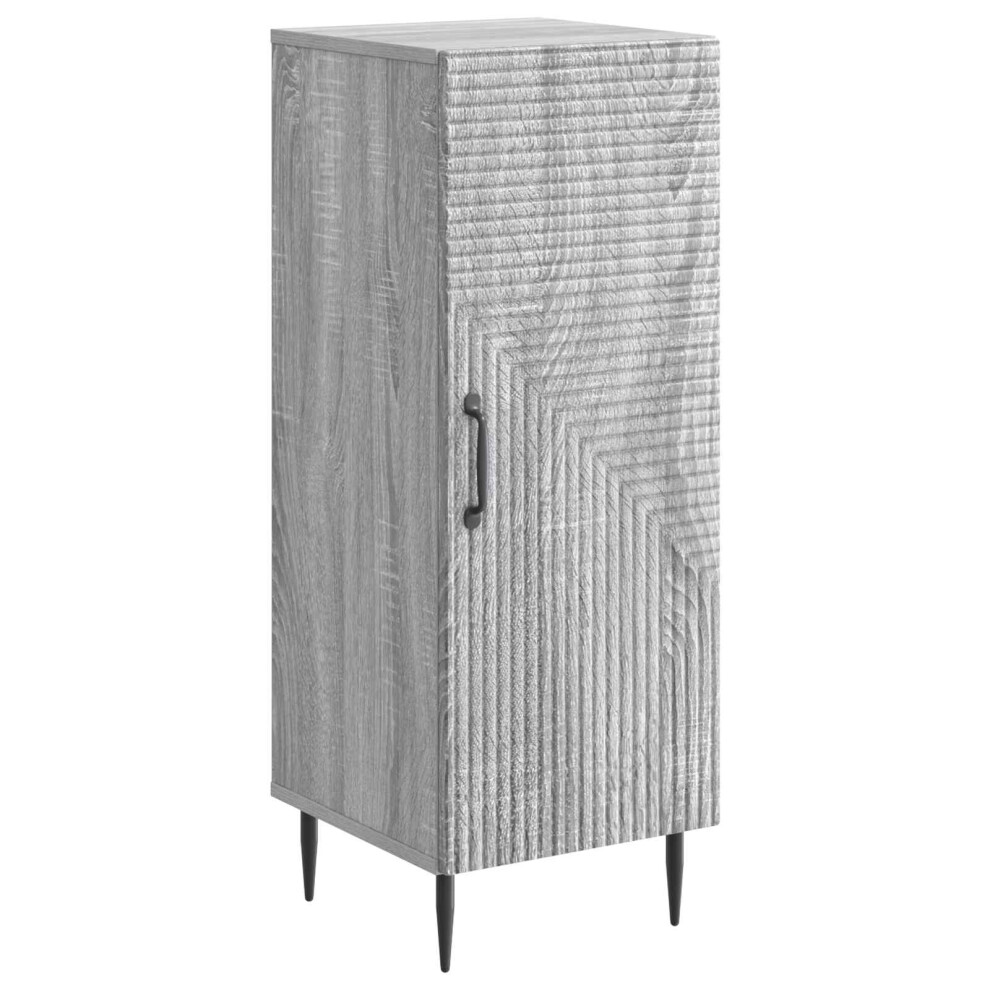 Vidaxl Sideboard Sonoma 33 X 34.5 X 89.5 Cm Engineered Wood Grey
