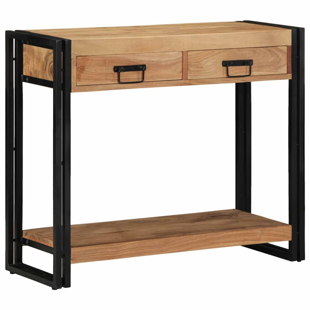 Vidaxl Console Table 90 X 33 X 75 Cm Solid Acacia Wood Brown