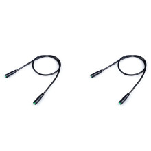 2X Electric Bicycle Ebike 5 Pin Female to Female Display Extension Cable Connector for Bafang Mid Motor BBS01/BBSHD