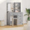 VidaXL vidaXL Dressing Table 2 pcs Grey 50 x 41 x 135 cm Engineered wood 1