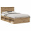 VidaXL vidaXL Bed Frame Artisian Oak 120 x 200 cm Solid Pine Wood 5