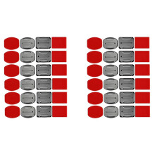 Helmet Accessory Kit 24 Surface Mounts + 24 Adhesive Stickers Stickers for Hero 7/6/5/4/3+/3 Hero Session SJ4000