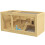 Gaiola de madeira para hamster com balanço, escada e teto retrátil, 100 cm 1