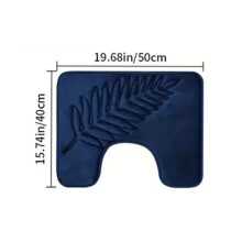 (Navy 40x50cm) Bathroom Rugs Memory Foam Bath Mat Non-Slip Bath Rugs Machine Washable Dries Quickly Ultra Soft Plush Bath Mats for Bathroom