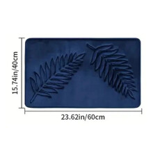 (Navy 40x60cm) Bathroom Rugs Memory Foam Bath Mat Non-Slip Bath Rugs Machine Washable Dries Quickly Ultra Soft Plush Bath Mats for Bathroom