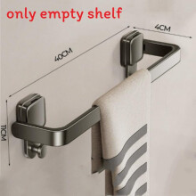 (40cm)Aluminum Suction Cup Towel Rack Bathroom Folding Towel Bar For Home Use Spa