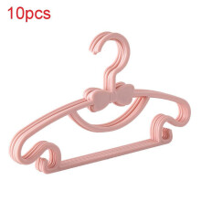 (Pink)Baby Clothes Hanger With Butterfly Decor And Plastic Material For Home Nursery And