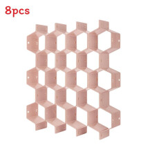 (Pink)Functional Pp Drawer Divider For Travel And Bedroom Solutions Organization