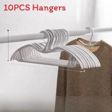 (Conventional)Premium Plastic Coat Hangers Featuring Reinforced And Tracefree Structural Design For Wardrobe And Closet Organization