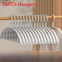 (Gray)Premium Durable Plastic Clothing Hangers Featuring Nonslip Shoulder Support Suitable For Residential Use In Living Rooms And Be