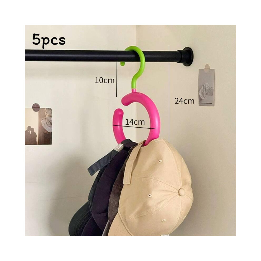 (Green) Multifunctional Coat Hooks Hat Storage Hanger For Bedroom Tool Spaces Office 691589520296
