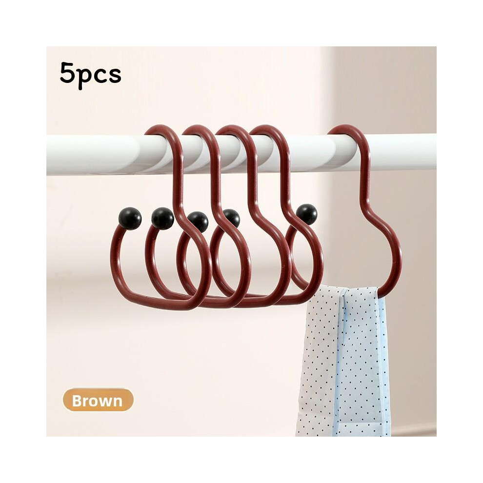 (Deep Red) Multifunctional Coat Hooks Hat Storage Hanger For Bedroom Tool Spaces Office 692570950801