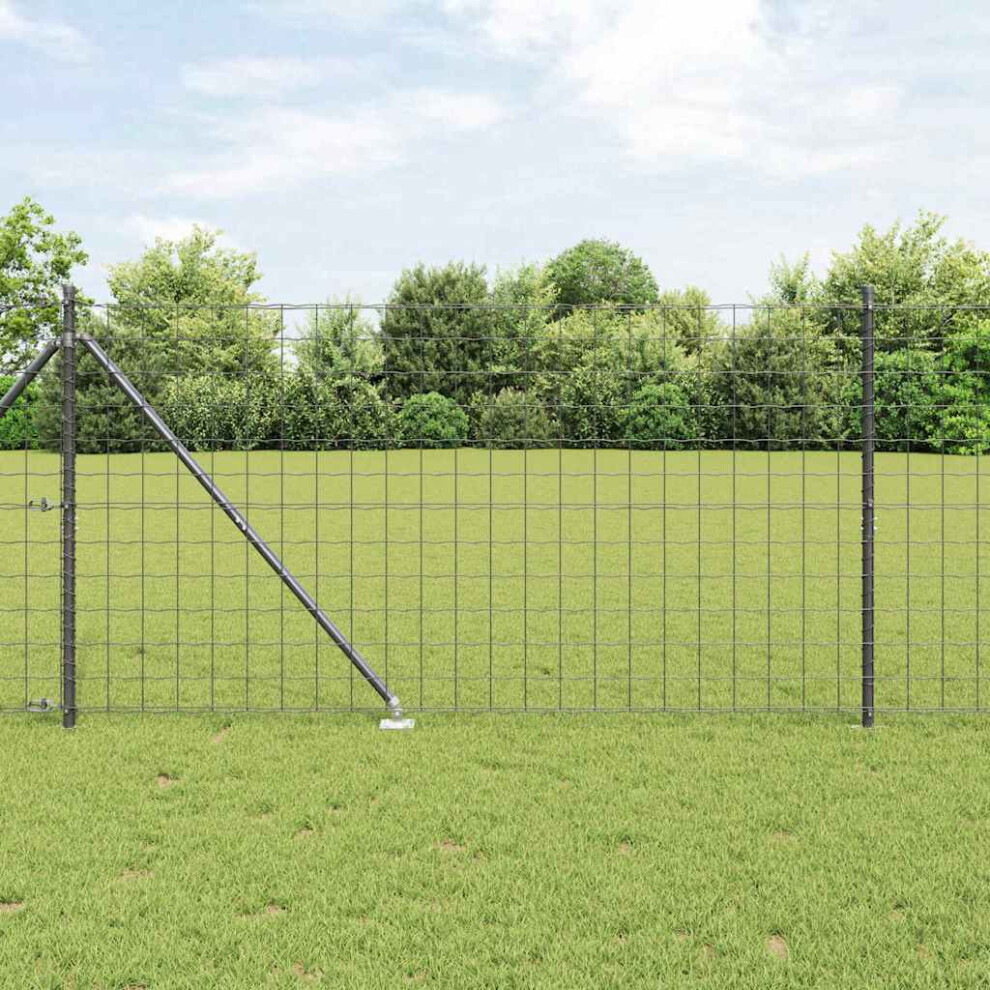 Vidaxl Welded Wire Fence With Spikes 10 X 1.4 M (W X H)