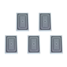 5X Multiplayer Spiel Karte Kreativ Box Verpackt Wasserdichte Texas Spiel Karten Kunststoff Dauerhaft Poker Zauber Tricks Werkzeug, Schwarz