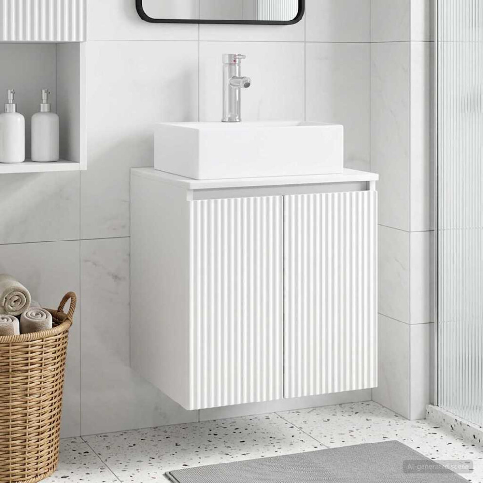 Vidaxl Wall-Mounted Sink Vanity 49.5 X 41 X 62.5 Cm White