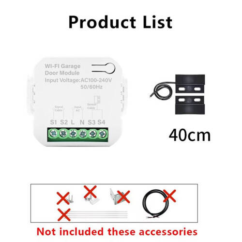 WiFi Garage Door Opener Universal Wireless Remote Openers Gate  Sensor Remote App Control 2