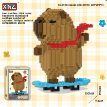 (Style 3)Kit Creativo de Bloques de Construcción de Plástico Capibara Juguete para Niños y Adolescentes Regalo