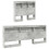 VidaXL vidaXL Bookcase Bed Concrete Grey 75 x 190 cm Engineered wood 4