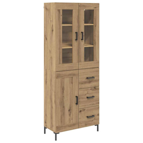 VidaXL vidaXL Highboard with Drawer 2 pcs Artisan Oak Engineered Wood 1