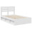 VidaXL vidaXL Bed Frame with Headboard White 120 x 190 cm Solid Pine Wood 4