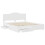 VidaXL vidaXL Bed Frame with Headboard White 180 x 200 cm Engineered Wood 4