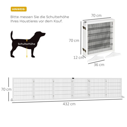 Cancelletto di sicurezza regolabile in legno per cani, ideale per scale e corridoi. 2