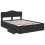 VidaXL vidaXL Bed Frame with Drawer Black 140 x 200 cm Engineer Wood 4