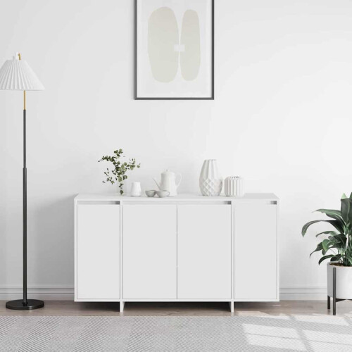 VidaXL vidaXL Sideboard White 135 x 41 x 75 cm Engineered Wood 2