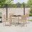 VidaXL vidaXL Garden Dining Set 5 pcs Beige Poly Rattan 3