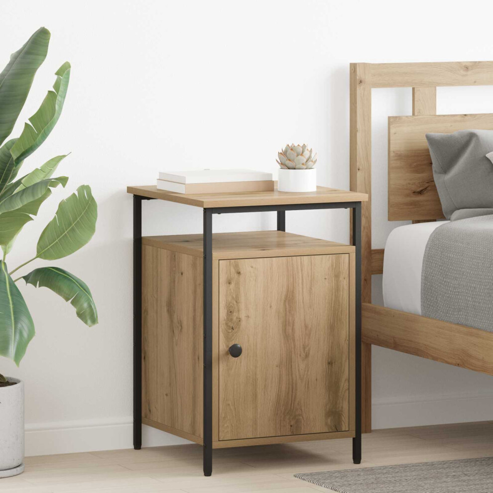Vidaxl Bedside Cabinet 2 Pcs Artisan Oak 40 X 42 X 60Cm