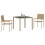 VidaXL vidaXL Garden Dining Set 3 pcs Beige Poly Rattan 3