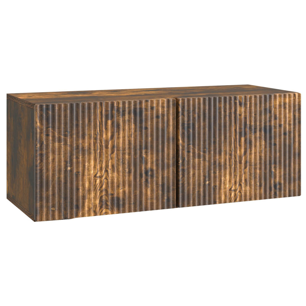 Vidaxl Wall-Mounted Tv Cabinet Smoked Oak 78.5 X 31 X 30 Cm