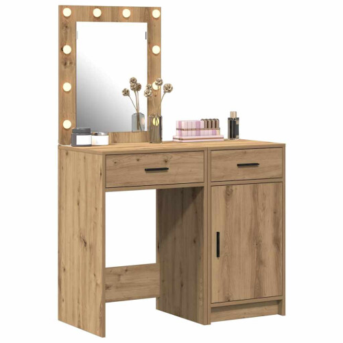 VidaXL vidaXL Dressing Table 2 pcs Brown 50 x 41 x 135 cm Engineered wood 2