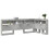 VidaXL vidaXL Storage Headboard Concrete Grey 90 cm Engineered Wood 3