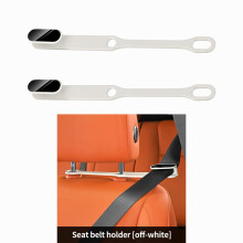 (2PCSWhite) 2Pack Car Seat Belt Adjuster Convenient Comfortable Safe Travel With 1 Extender Stopper Universal Sport Seats Interior Accessori