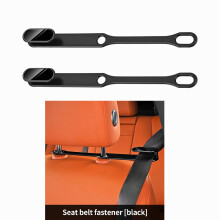 (2PCSBlack) 2Pack Car Seat Belt Adjuster Convenient Comfortable Safe Travel With 1 Extender Stopper Universal Sport Seats Interior Accessori