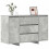 VidaXL vidaXL Sideboard Concrete Grey 120 x 41 x 75 cm Engineered Wood 3