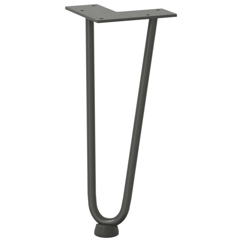 VidaXL vidaXL Hairpin Legs for Coffee Table 4 pcs Anthracite 30 cm Solid Steel 2