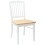 VidaXL vidaXL Dining Chairs 2 pcs White 50 x 52.5 x 91 cm Solid Rubber Wood 4
