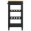 VidaXL vidaXL Kitchen Trolley MONZA Black 48 x 40 x 88.5 cm Solid Pine Wood 4