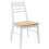VidaXL vidaXL Dining Chairs 2 pcs White 43 x 54 x 89 cm Solid Rubber Wood 3