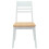 VidaXL vidaXL Dining Chairs 2 pcs White 43 x 54 x 89 cm Solid Rubber Wood 4