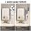 50x80 Lighted Bathroom Mirror Cabinet,3 Color LED 7